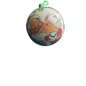 Vintage Gloria Lewis 1979 Christmas Ball Ornament